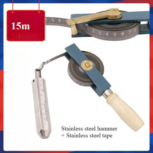 ya 26 7.28.2 Wood Handle Dipstick Oil Sounding Dip5 M 10m Copper Head Carbon Steel Tapes