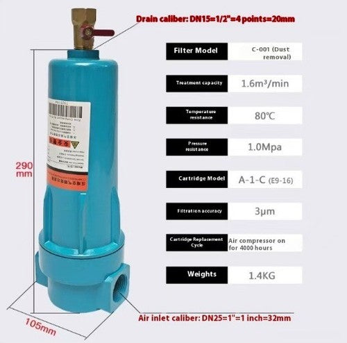 ya-26-7.28-Air-Pision-Filter-1-Cubic-Oil-Water-Separator-Water-and-Oil-Removal-Filtere
