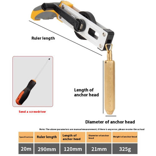 ya 26 7.28.2 Dipstick 5-10-20-30 M Copper Anchor Explosion Proof Hydraulic Tank Depth Gaugee