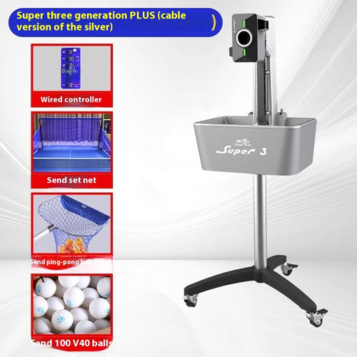 ya 26 8.1 Triple Serve Table Tennis Trainer Serve Super 3 Auto Serve Trainer Serversh