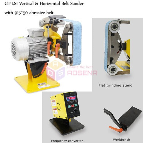 ya 26 7.28.2 220V Professio l Vertical Horizontal Belt Sander Abrasive Belt Sanding Machinef