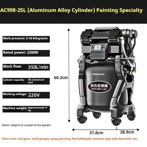 ya 26 8.1 Small Air Pump Variable equency Inverter Compressor Portable Oil-ee Muteo