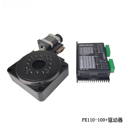 ya 26 7.28.2 High Pision Motorized Rotary Table Indexing Angle Turntable PX110-60s