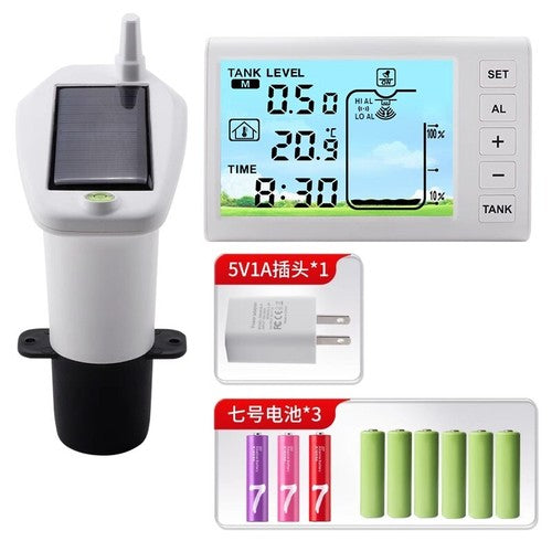 ya 26 7.28.2 Ultrasonic Wireless Water Tank Liquid Level Meter With Temperature Sensorf