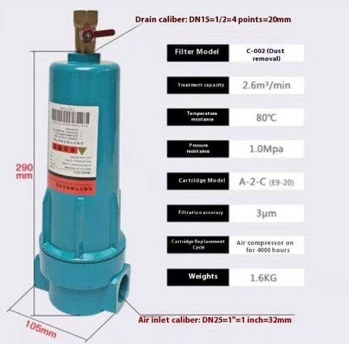 ya-26-7.28-Air-Pision-Filter-1-Cubic-Oil-Water-Separator-Water-and-Oil-Removal-Filterb
