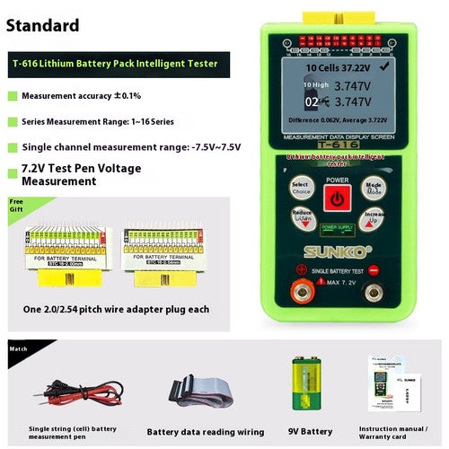 ya 26 7.28.3 Li-tion Battery Voltage Testing 2 String-16 String Tester Electric Vehiclej