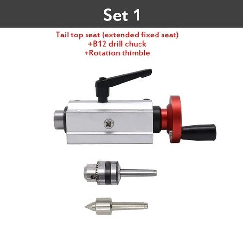 ya 26 7.28.2 Wood Lathe Tailstock Drilling Tailstock B12 Movable Top Chuck Rotarye