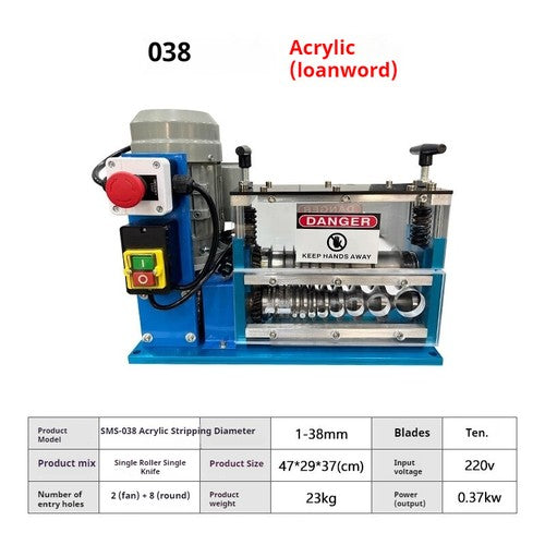 ya 26 8.1 Small Household Automatic Horizontal Fast Plumber Wire Stripping Machinee
