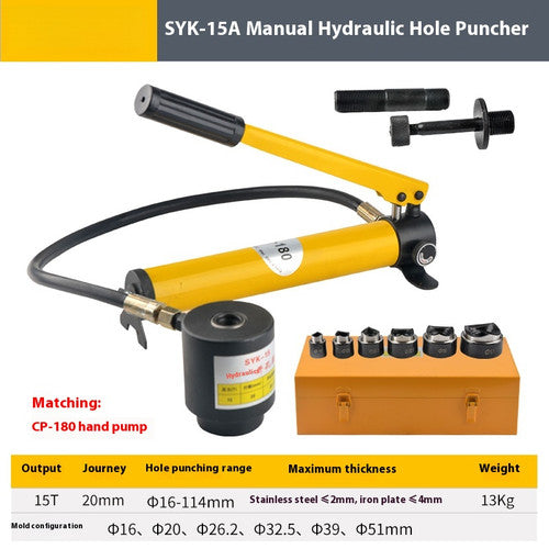 ya 26 8.1 SYK-8A Stainless Steel Hydraulic Hole Opener Drilling Machine with Moldsk