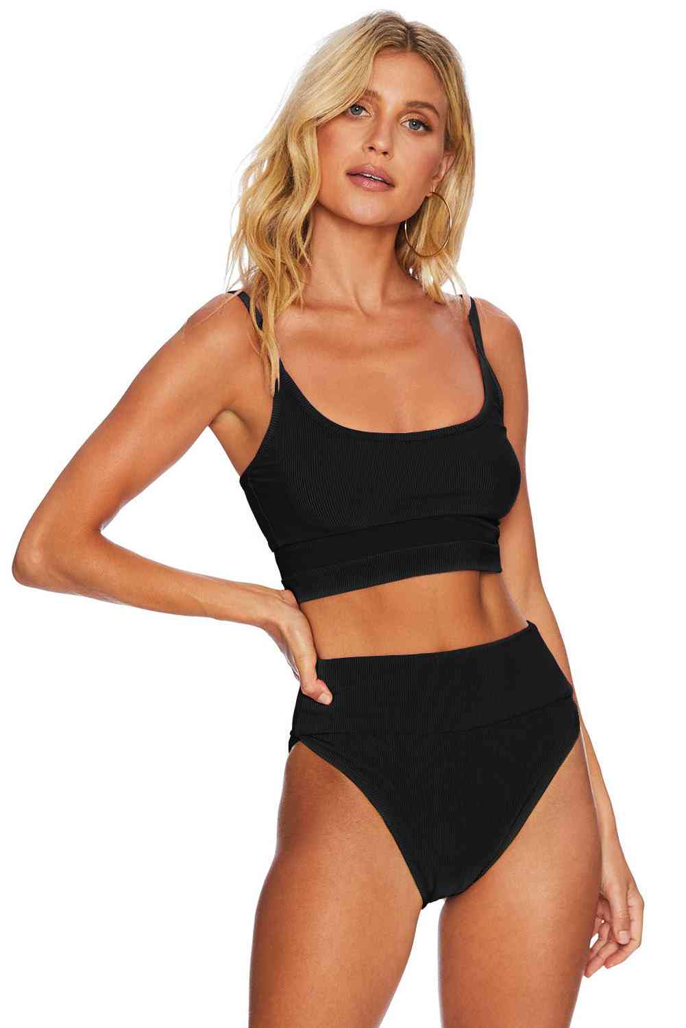 Color Block Spaghetti Strap Two-Piece Swim Set - Create the impossible