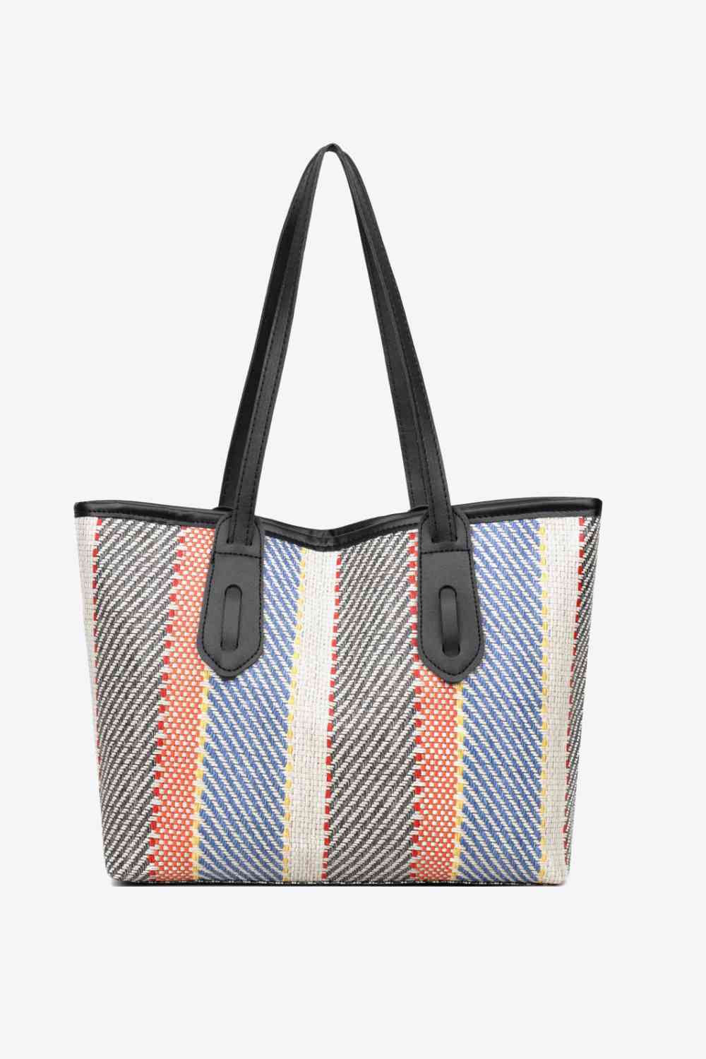 Multicolored PU Leather Tote Bag