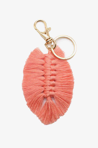 Assorted 4-Pack Leaf Shape Fringe Keychain - Create the impossible