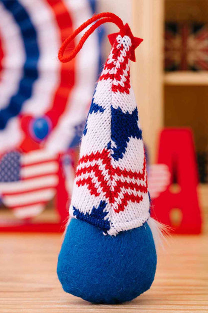 4-Piece Independence Day Knit Hanging Gnomes