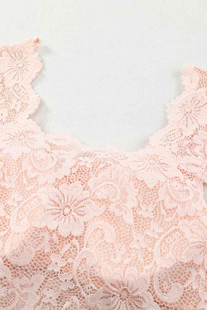 Ruched Sweetheart Neck Lace Bodysuit