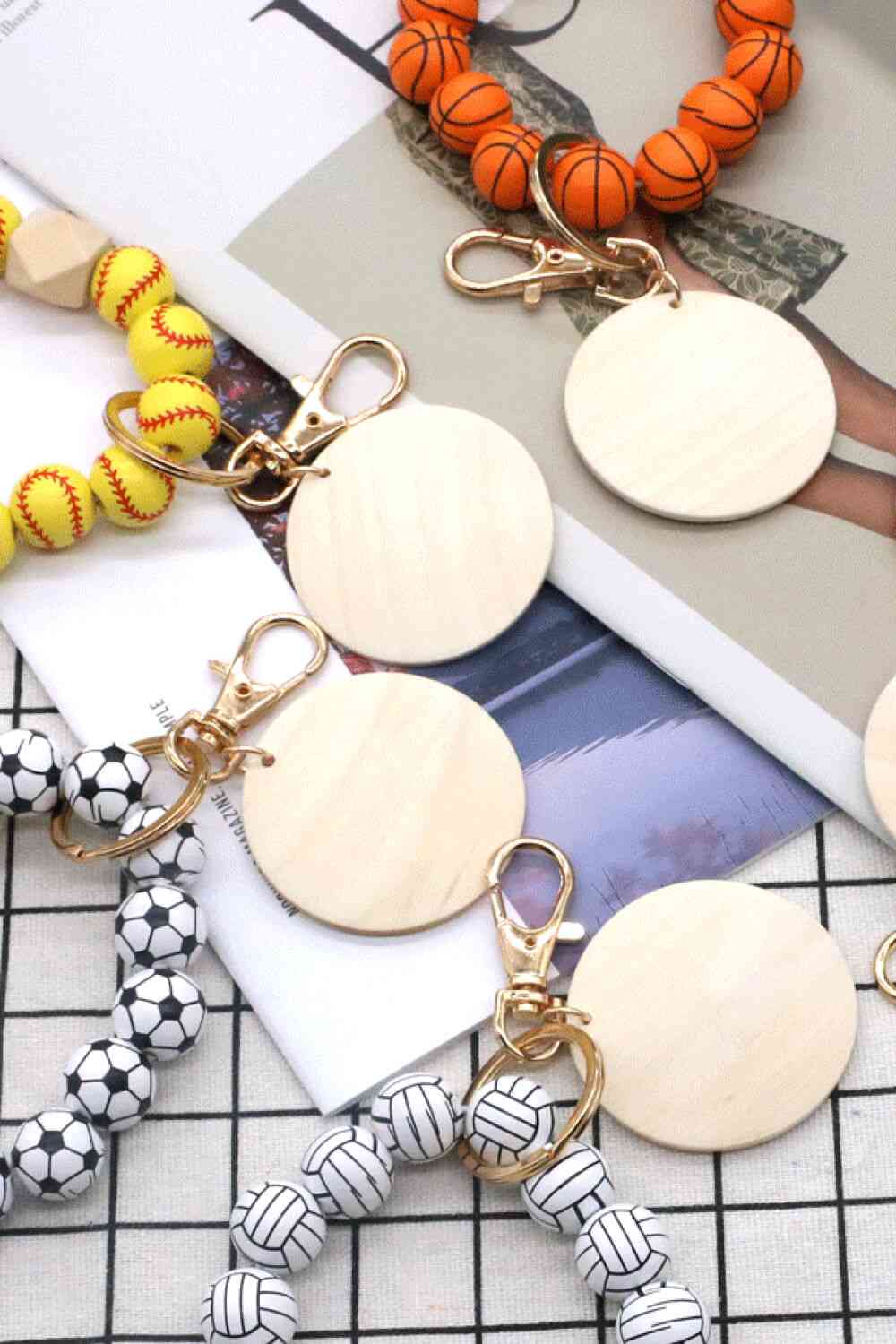 Assorted 4-Pack Wristlet Bead Key Chain - Create the impossible