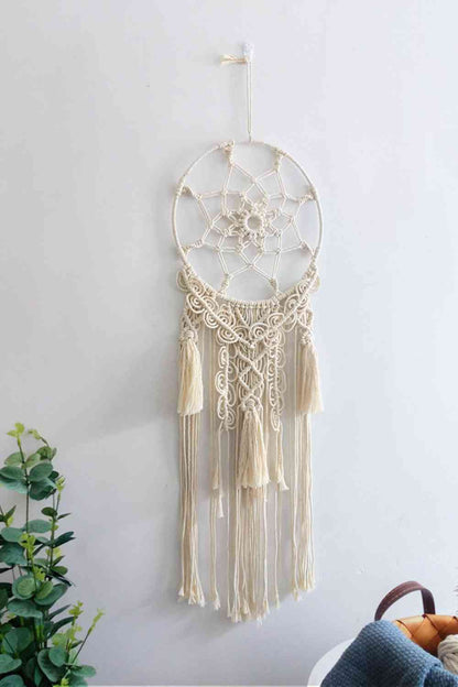 Macrame Fringe Wall Hanging Decor