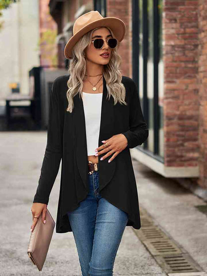 Open Front Long Sleeve Cardigan - Create the impossible