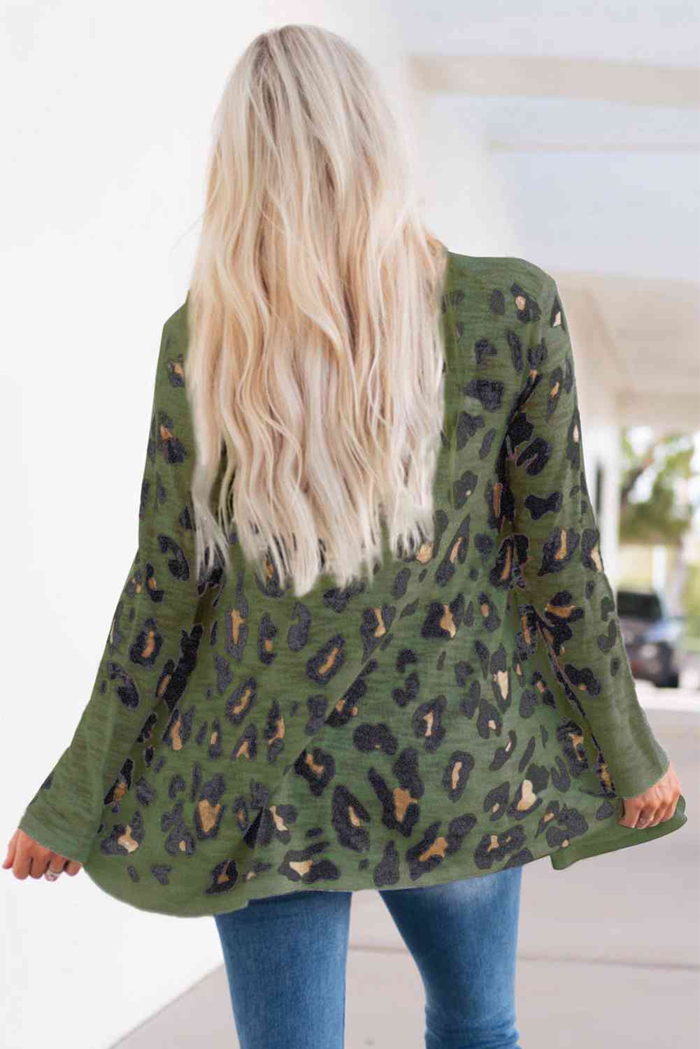 Printed Long Sleeve Cardigan