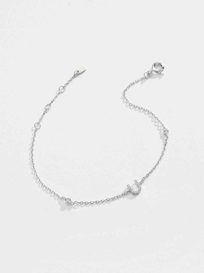 Q To U Zircon 925 Sterling Silver Bracelet