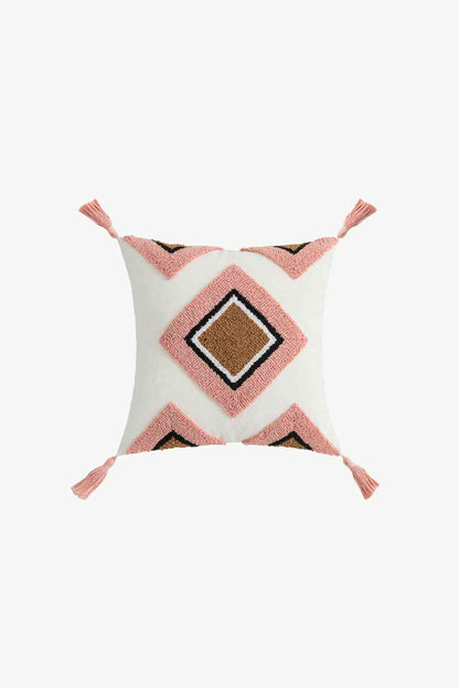 Geometric Graphic Tassel Decorative Throw Pillow Case - Create the impossible