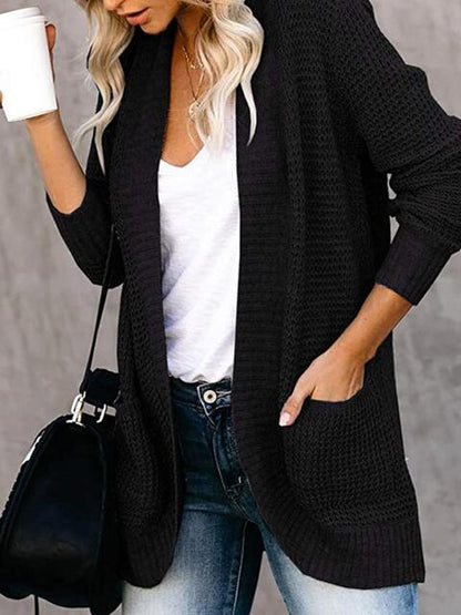 Open Front Long Sleeve Cardigan