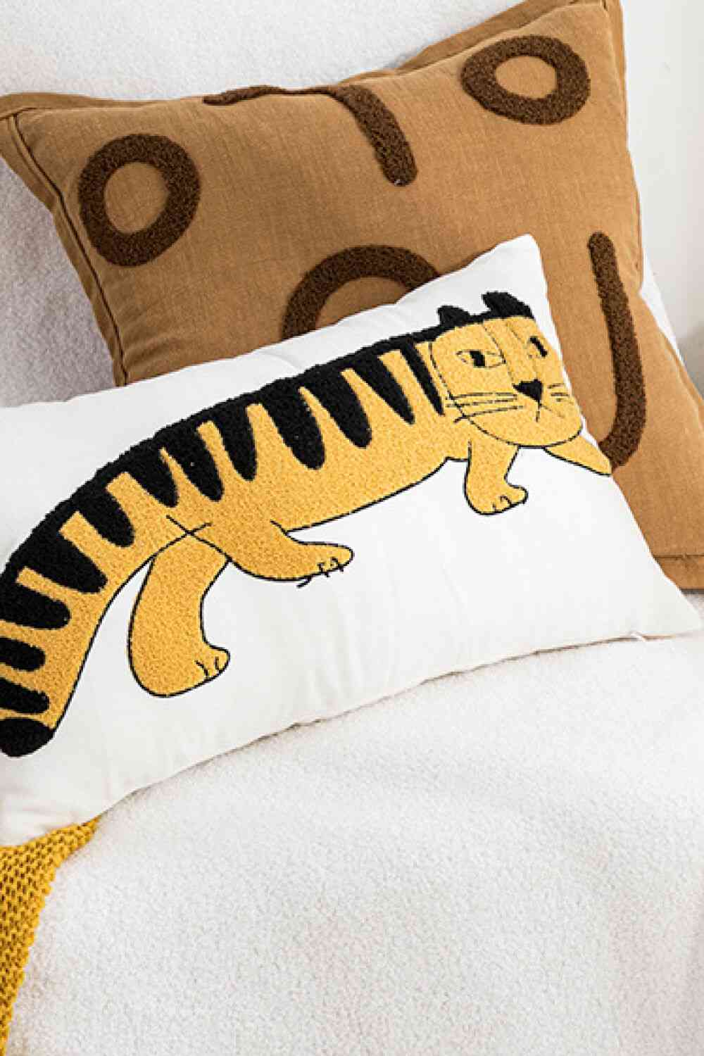 3-Pack Punch-Needle Embroidery Decorative Throw Pillow Cases