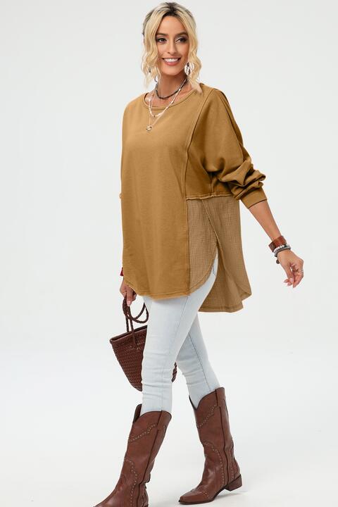 Curved Hem Dolman Sleeve Top - Create the impossible