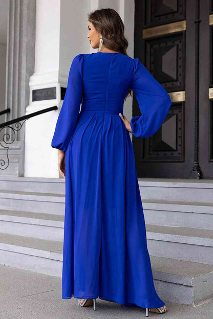 Twist Front Cutout Long Sleeve Dress - Create the impossible