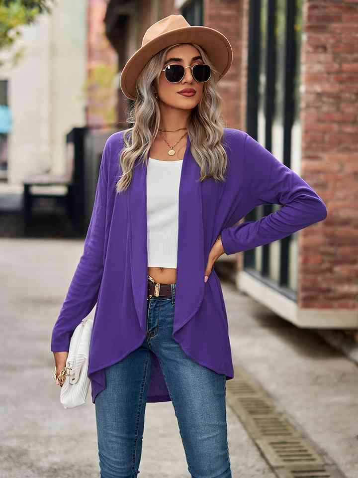 Open Front Long Sleeve Cardigan - Create the impossible