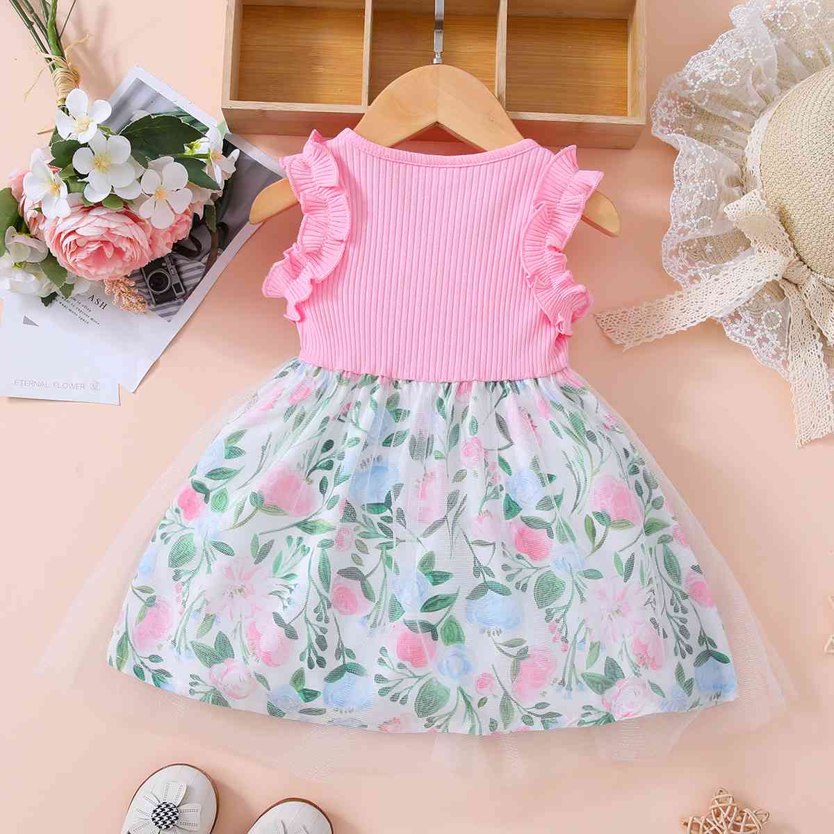 Baby Girl Floral Bow Detail Dress