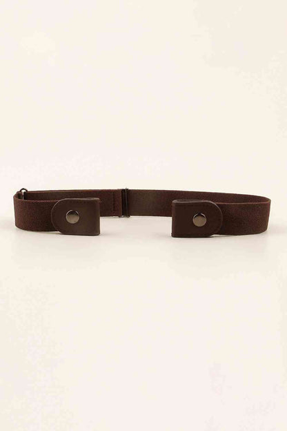 PU Elastic Snap Closure Belt