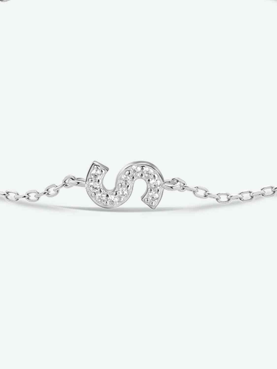 Q To U Zircon 925 Sterling Silver Bracelet