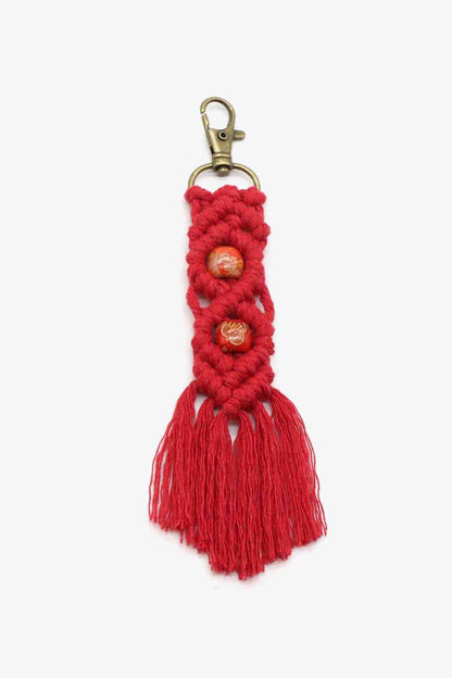 Assorted 4-Pack Handmade Macrame Fringe Keychain - Create the impossible