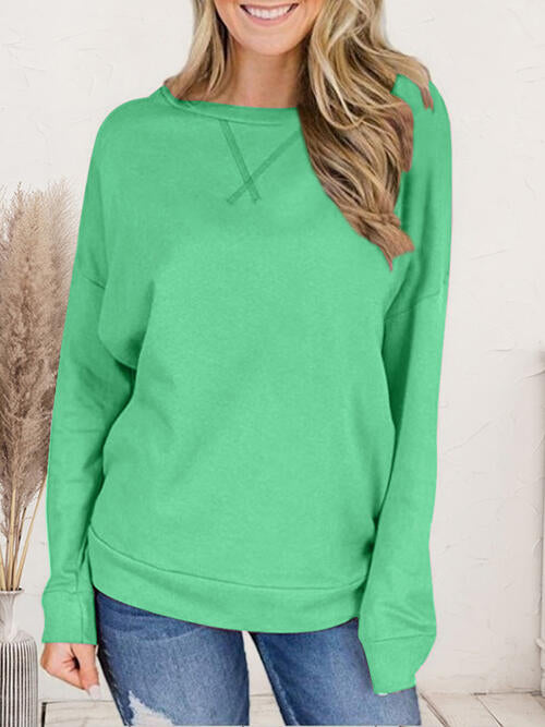 Dropped Shoulder Long Sleeve T-Shirt