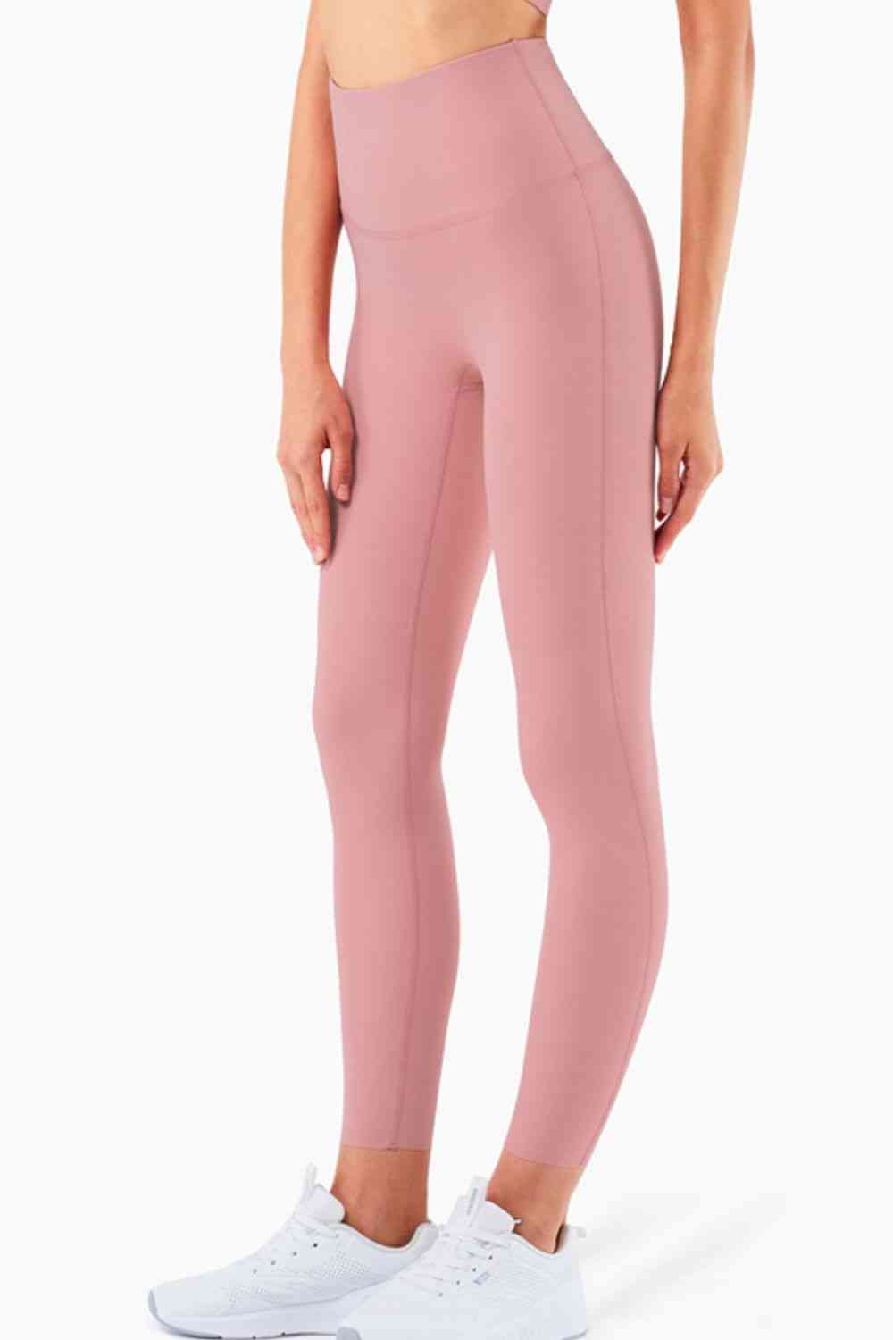 High Waist Seamless Ankle-Length Yoga Leggings