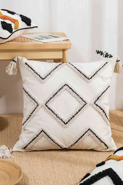 Geometric Embroidered Decorative Throw Pillow Case - Create the impossible