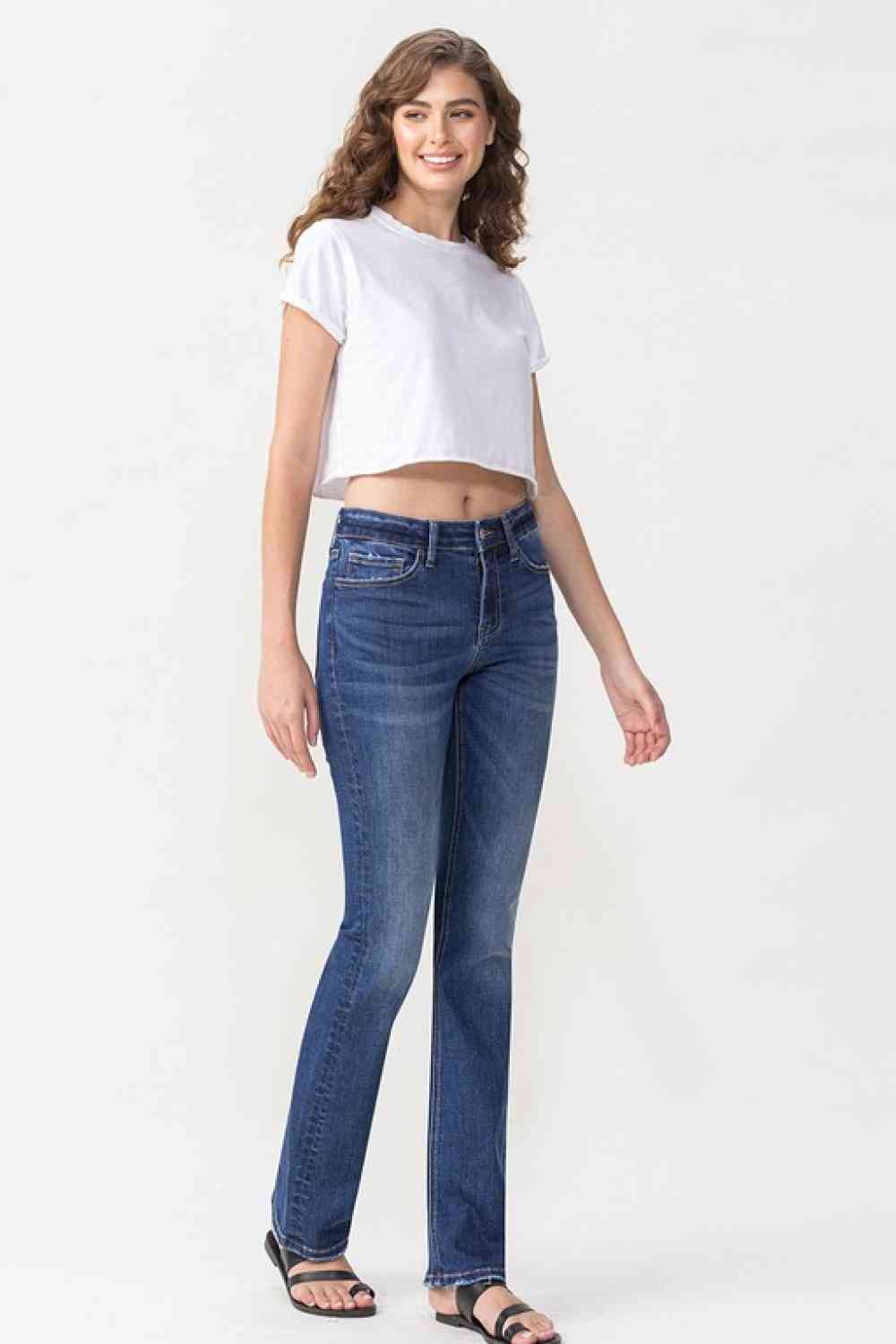 Lovervet Full Size Rebecca Midrise Bootcut Jeans