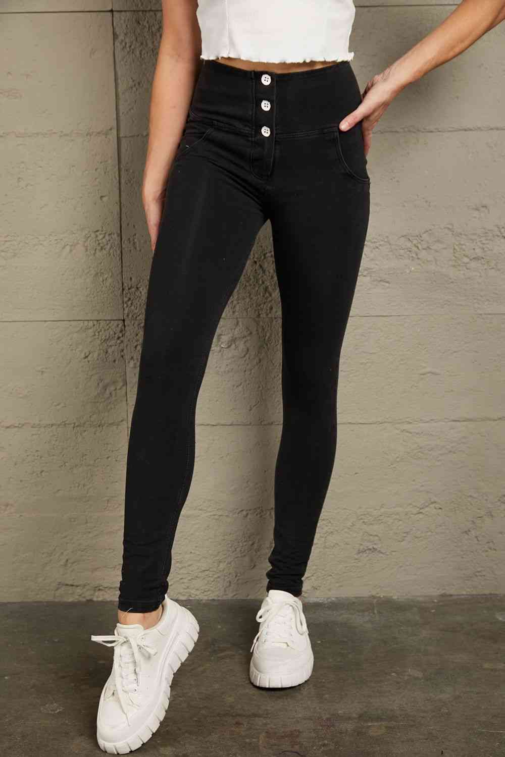 High Waist Skinny Long Jeans