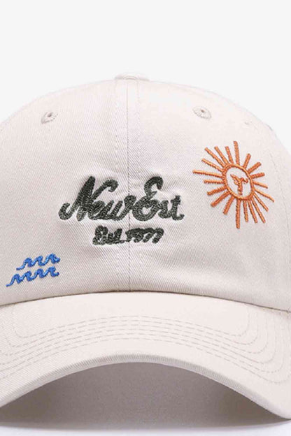 Contrast Embroidered Baseball Cap