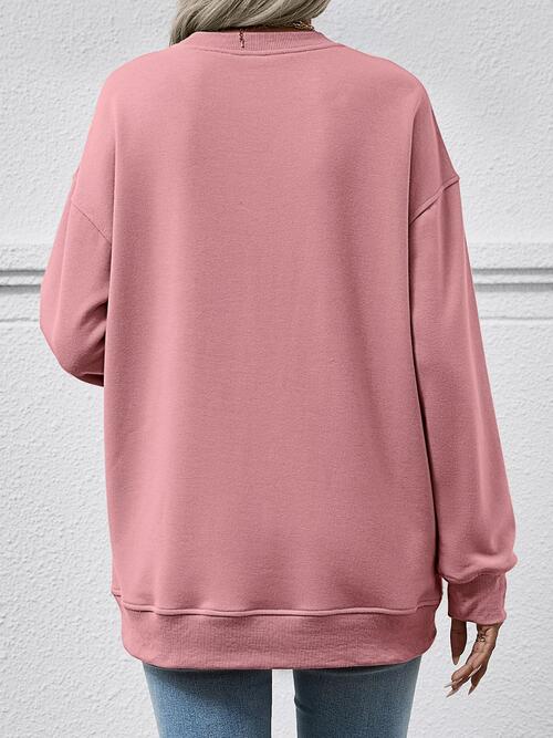 Round Neck Long Sleeve Sweatshirt - Create the impossible