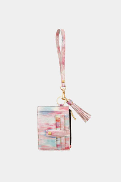 Printed Tassel Keychain with Wallet