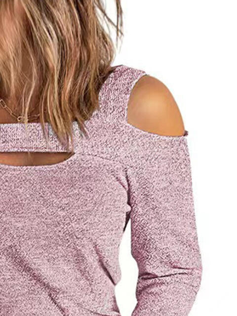 Full Size Cutout Cold Shoulder Blouse - Create the impossible