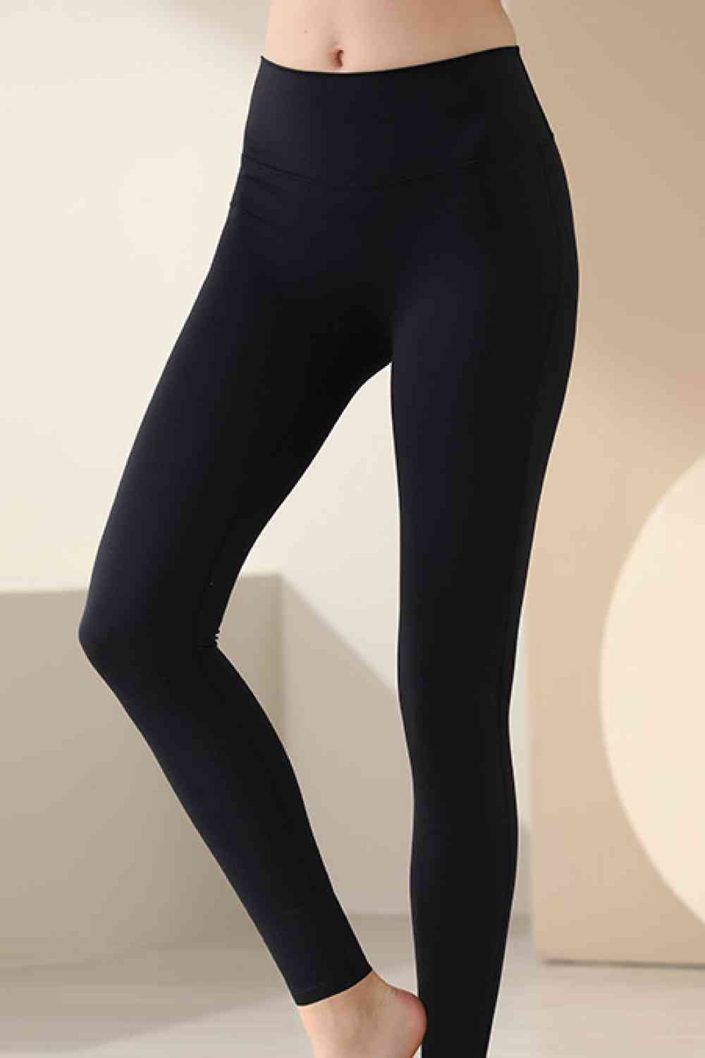 Wide Waistband Slim Fit Long Sports Leggings