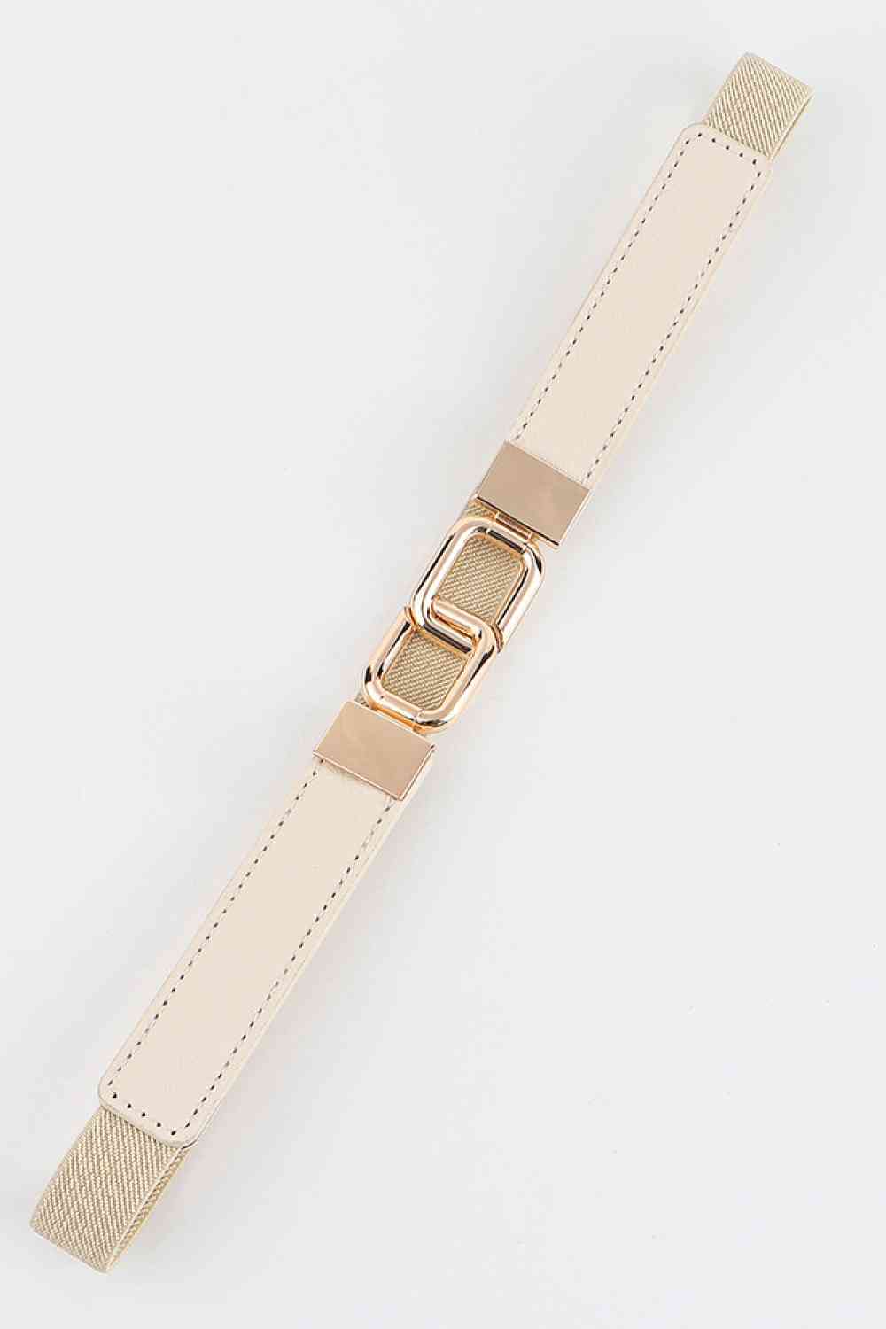 Geometric Double Buckle Elastic Belt