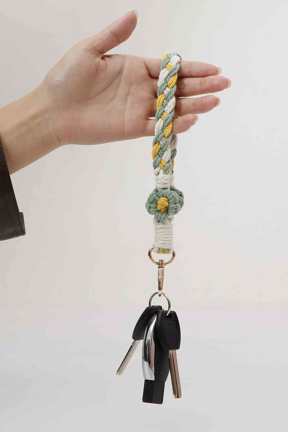 Floral Braided Wristlet Key Chain - Create the impossible