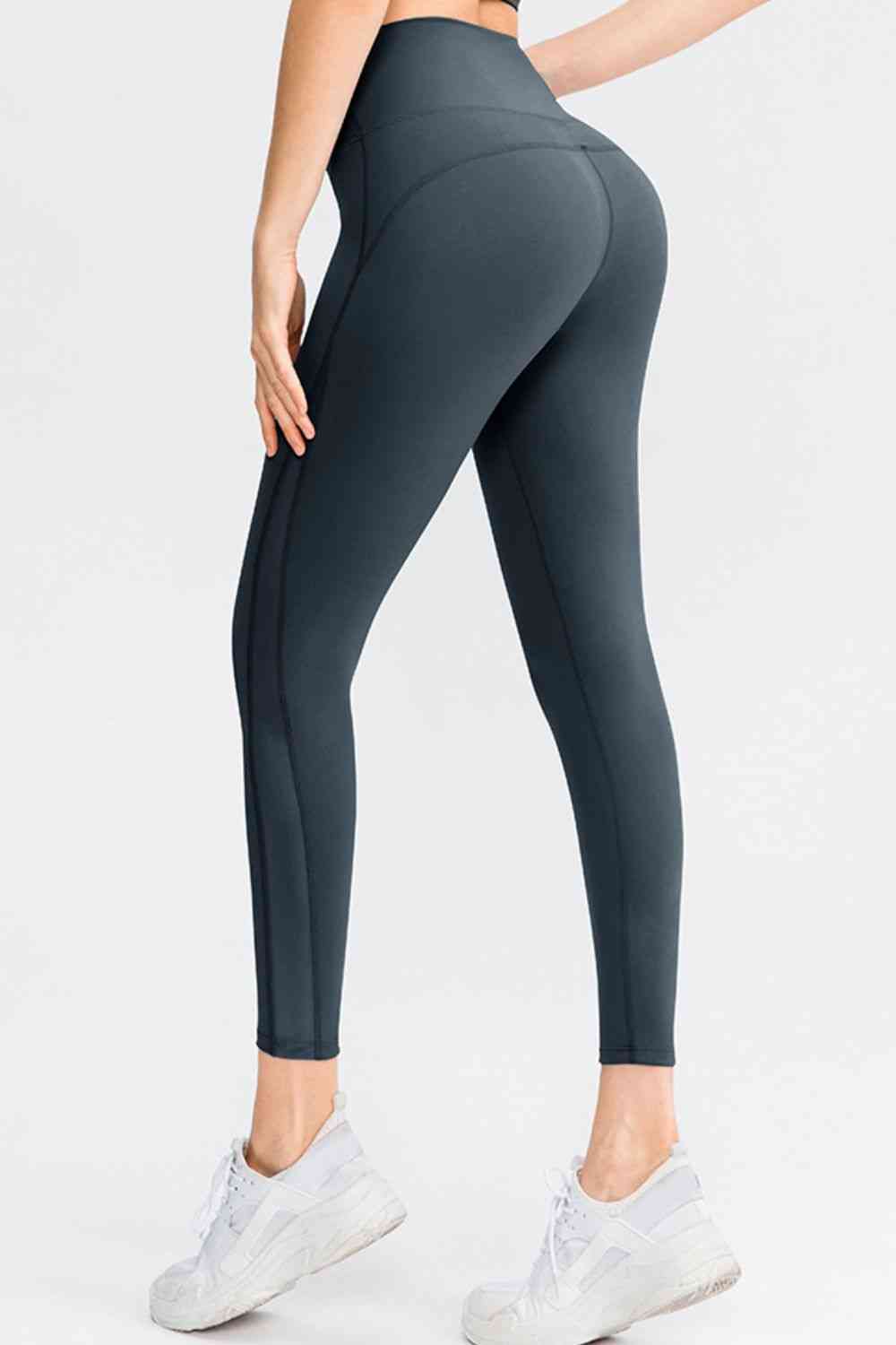 Wide Waistband Slim Fit Long Sports Pants - Create the impossible