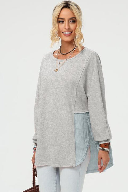 Curved Hem Dolman Sleeve Top - Create the impossible