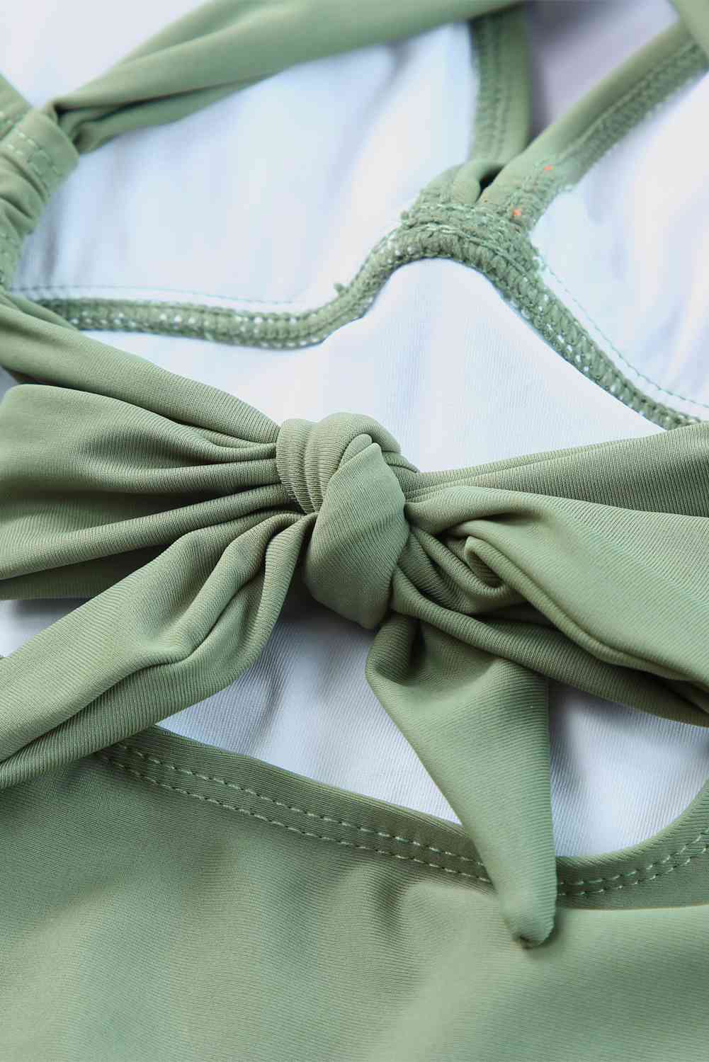 Tie Back Sleeveless Swim Dress and Bottoms Set - Create the impossible