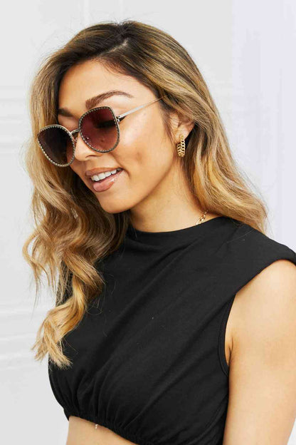 Full Rim Metal Frame Sunglasses