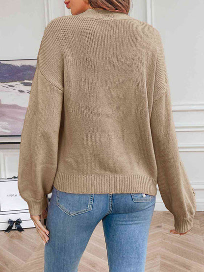 Floral Long Sleeve Open Front Cardigan - Create the impossible